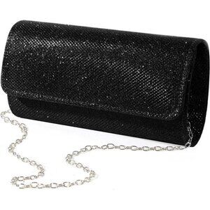 Black Clutch Purses for Women Ladies Party Handbag Wedding Bag Evening Bag